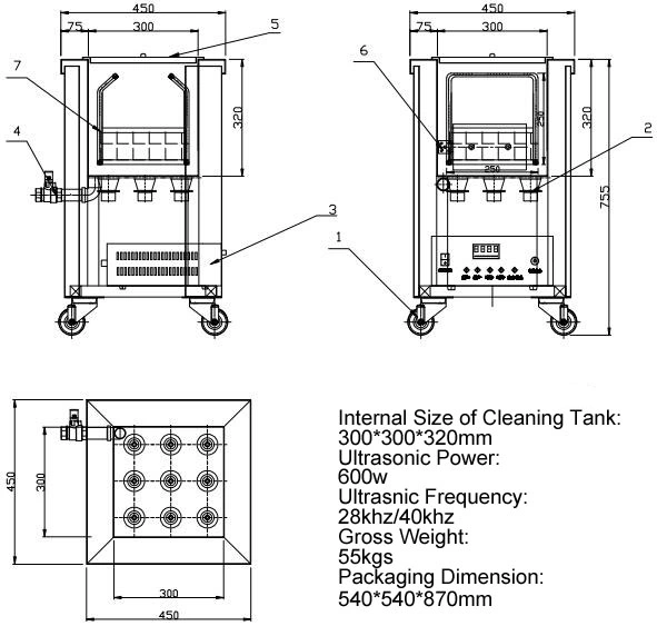 Test Sieves Cleaning Compact Ultrasonic Cleaner for Laboratory Sieve_Sifter_Sieving Mesh Screen Ultrasound Particle Washing Bath