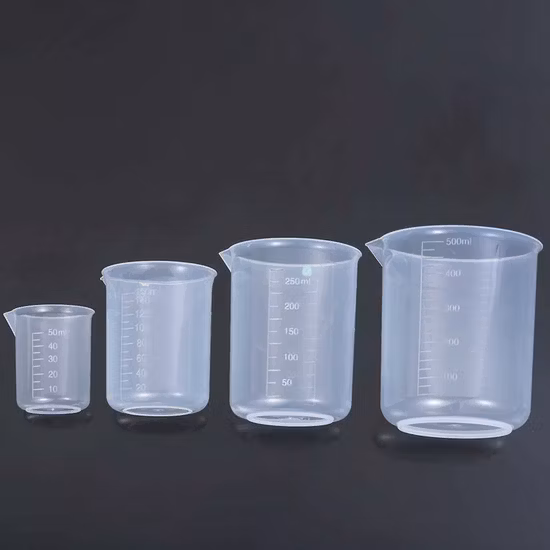 일반 실험실 사용 눈금 측정 비커 컵