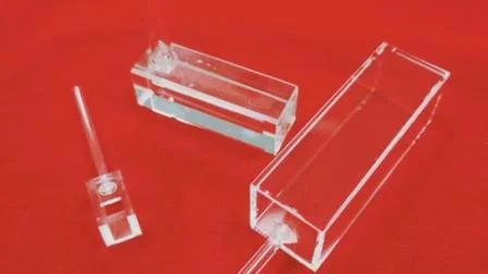 투명한 맞춤형 흐름 석영 큐벳 셀