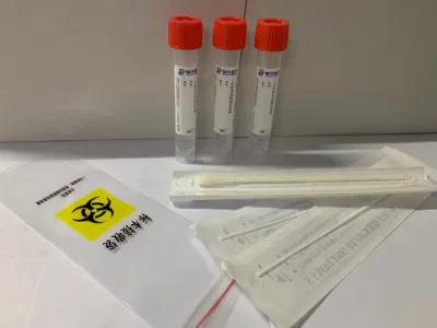 면봉 바이러스 수송 기능이 있는 의료용 일회용 Vtm 샘플링 튜브